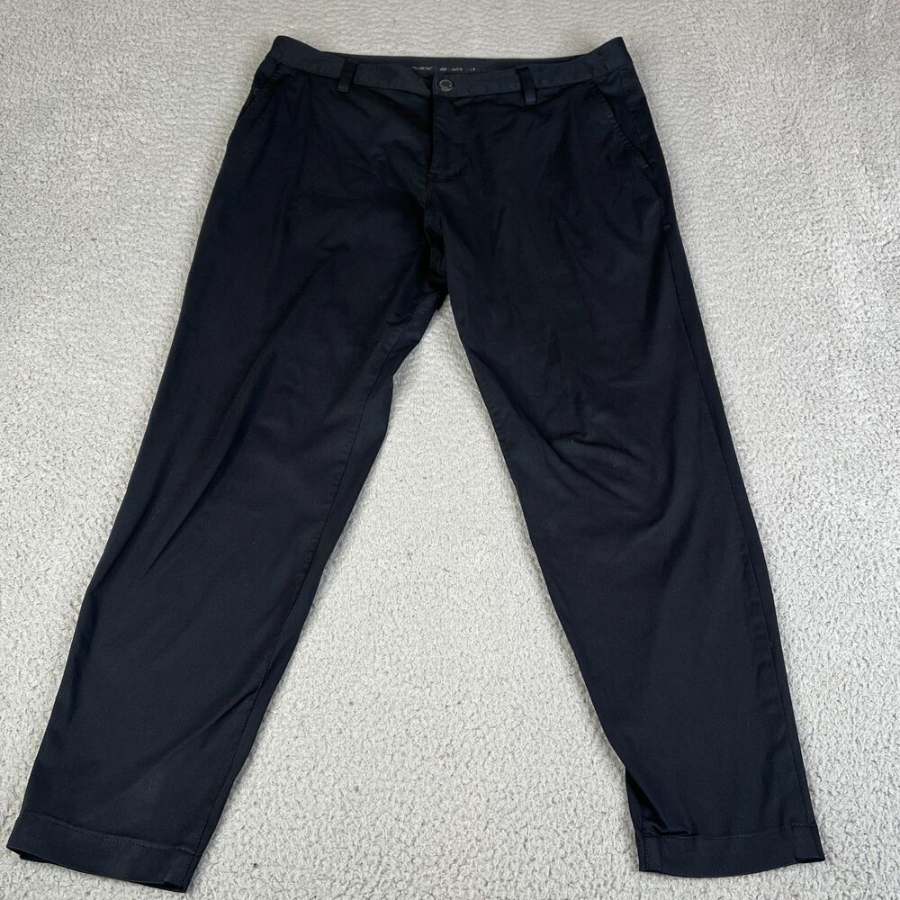 RHONE Commuter  Chino Pants Mens 35x28 Black Tech Golf Slim‎ Performance 100036